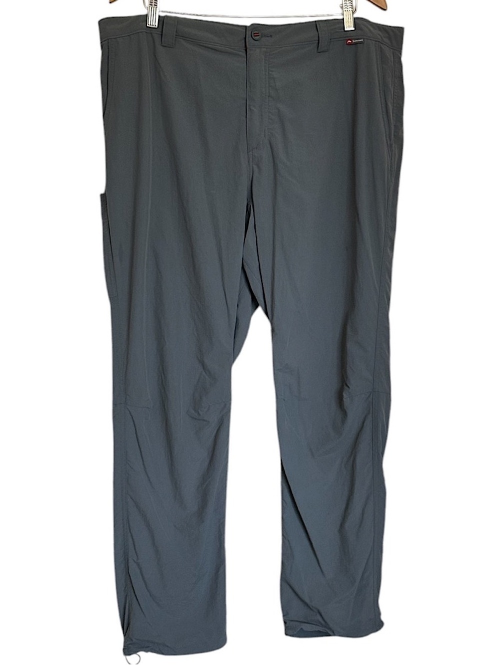 Simms Fishing Pants Men's Sz 40R Blue Gray Nylon Quick Dry Lightweight Outdoor